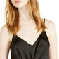 INC International Concepts Women's Solid Twist-Front Cami Top Black Size Large
