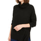 Bar III Women's Becca Tilley x Turtleneck High-Low Sweater Black Size X- Small