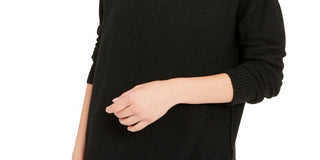 Bar III Women's Becca Tilley x Turtleneck High-Low Sweater Black Size X- Small