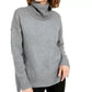 Bar III Women's Becca Tilley X Turtleneck High Low Sweater Charcoal Size XX-Large