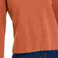 Bar III Women's Becca Tilley x Contrast-Cuff Crewneck Sweater Orange Size Medium