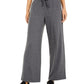 Style & Co Women's Wide-Leg Tie-Waist Pants Dark Gray Size Large