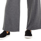 Style & Co Women's Wide-Leg Tie-Waist Pants Dark Gray Size Large