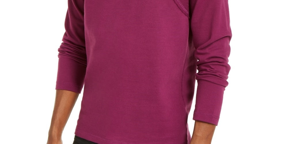 INC International Concepts Men's Hooded Quarter Zip Sweater Classic Purple Size Small