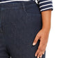 Karen Scott Women;s Plus Size Denim Capri Pants  Blue Size Petite Small