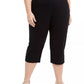 Karen Scott Women's Stretch Tummy Control Capri Pants Black Size 18W