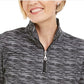 Karen Scott Women's Zip Neck Pullover Black Size X-Small