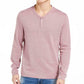 INC International Concepts Men's Radar Long Sleeve Henley Pink Size X-Small