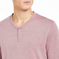 INC International Concepts Men's Radar Long Sleeve Henley Pink Size X-Small