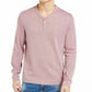 INC International Concepts Men's Radar Long-Sleeve Henley Pink Size XX-Large