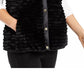 Charter Club Women's Faux-Fur Hooded Reversible Vest Black Size X-Large