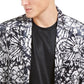 INC International Concepts Men's Velvet Printed Two-Button Blazer White Size XX-Large