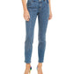 INC International Concepts Women's Petite Embellished-Front Skinny Jeans Blue Size 4P
