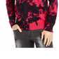 INC International Concepts Men's Gnover Tie Dye Sweater Dark Pink Size X-Large