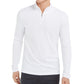 Alfani Men's Lightweight Ribbed Quarter-Zip Pullover White Size Small