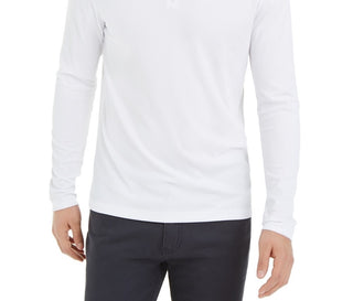 Alfani Men's Lightweight Ribbed Quarter-Zip Pullover White Size Small