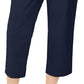 Charter Club Women's Cropped Twill Pants Blue Size 4