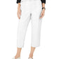 Charter Club Women's Cropped Twill Pants White Size 4
