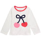 First Impressions Baby Girls Cherries-Print Cotton T-Shirt White Size 6-9M