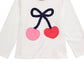 First Impressions Baby Girls Cherries-Print Cotton T-Shirt White Size 6-9M