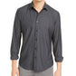 Alfani Men's Shirt Small Knit Classic-Fit Button Down Black Size Small