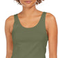 Style & Co Women's Cotton Tank Top Green Size X-Large