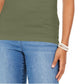 Style & Co Women's Cotton Tank Top Green Size X-Large