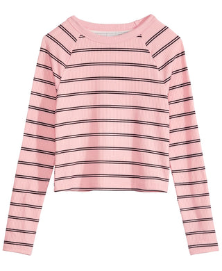 Epic Threads Big Girls Striped Top Pink Size Medium