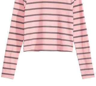 Epic Threads Big Girls Striped Top Pink Size Medium