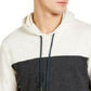Sun + Stone Men's Colorblocked Hoodie Beige Size Small