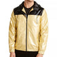 Alfani Men's Colorblocked Full Zip Windbreaker Yellow Size Small