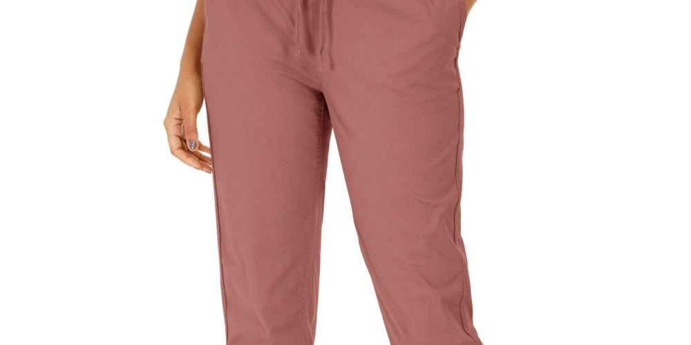 Style & Co Women's Pull On Cuffed Utility Pants  Orange Size 16