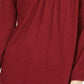 Style & Co Women's Crochet Yoke Top Red Size X-Small