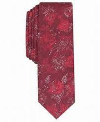 INC International Concepts Men's Shaw Floral Tie Red Size Regular
