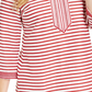 Charter Club Women's Striped Linen Blend Tunic Red Size Small