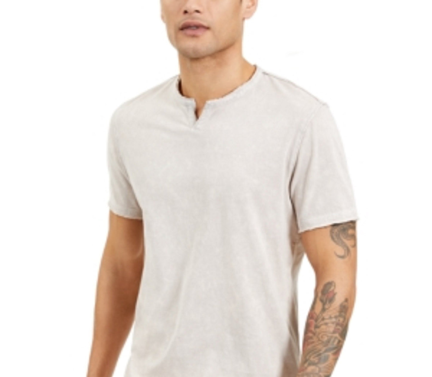 INC International Concepts Men's Row Tie-Dye T-Shirt Gray Size X-Large