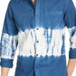 Sun + Stone Men's Horizon Tie Dye Shirt Navy Size Medium