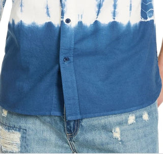 Sun + Stone Men's Horizon Tie Dye Shirt Navy Size XX-Large
