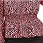 Bar III Women's Ditsy Print Low Back Ruffled Top Red Size XX-Large