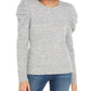 INC International Concepts Women's Puff Sleeve Sweater Grey Size X-Small