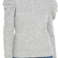 INC International Concepts Women's Puff Sleeve Sweater Grey Size X-Small