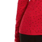 INC International Concepts Women's Embellished Keyhole Sweater Red Size X-Small