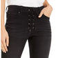 INC International Concepts Women's Lace Up Pull On Skinny Jeans Black Size 2