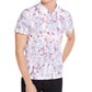 Alfani Men's Floral Striped Polo Shirt White Size XX-Large