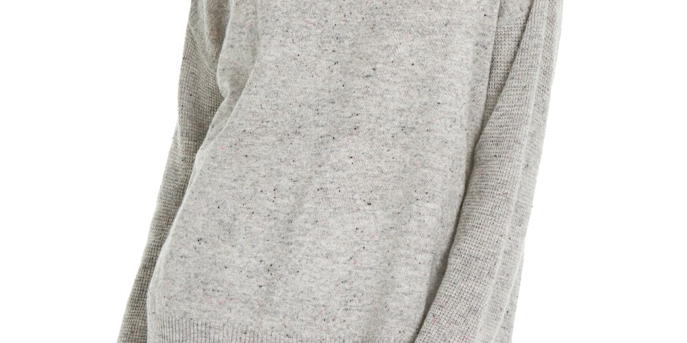 INC International Concepts Women's Melange Cowlneck Sweater Gray Size XX-Large
