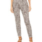 Style & Co Women's Curvy Printed Skinny Jeans Rustcopper Size 6