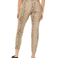 Style & Co Women's Curvy Tummy-Control Printed Skinny Jeans Brown Size 18