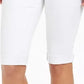 Style & Co Women's Cuffed Skimmer Denim Shorts White Size 6