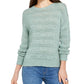 Style & Co Women's Sweater Pullover Tape Yarn Green Size Petite X-Large