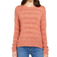 Style & Co Women's Petite Tape-Yarn Pullover Sweater Orange Size Petite Medium